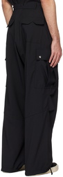 Rhude Black Four-Pocket Cargo Pants