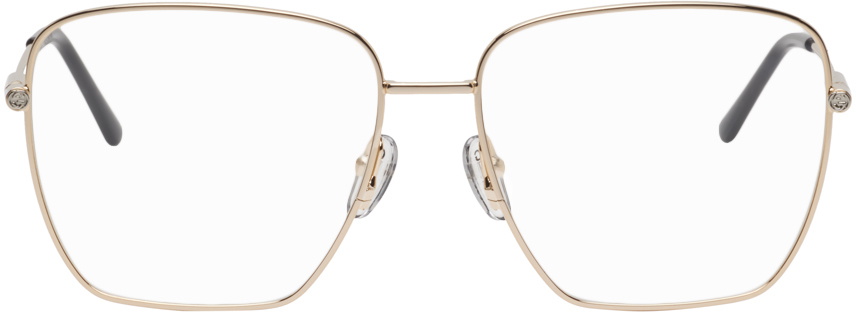gucci glasses black and gold