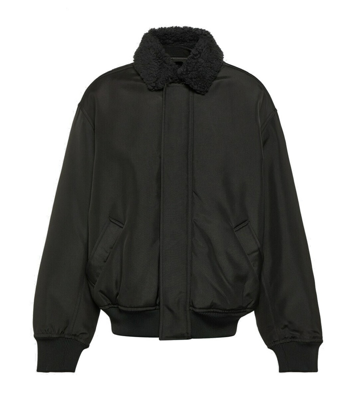 Photo: Acne Studios Faux shearling-trimmed bomber jacket