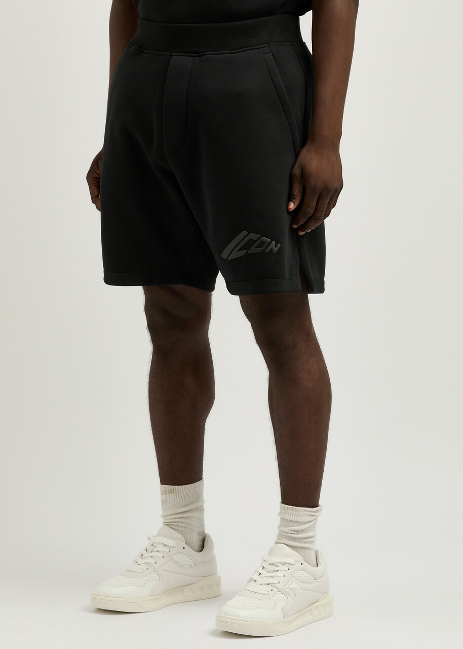 DSQUARED2 Icon Logo Jersey Shorts Black