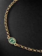 Foundrae - Horseshoe Gold Enamel Bracelet