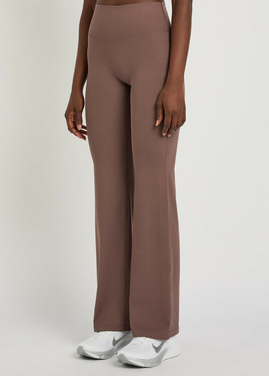 Nike Zenvy Flared-leg Infinasoft Leggings Mauve