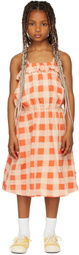 Repose AMS Kids Orange Ruffle Dress