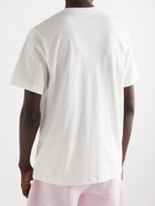 Nike - Sportswear Club Logo-Print Cotton-Jersey T-Shirt - White