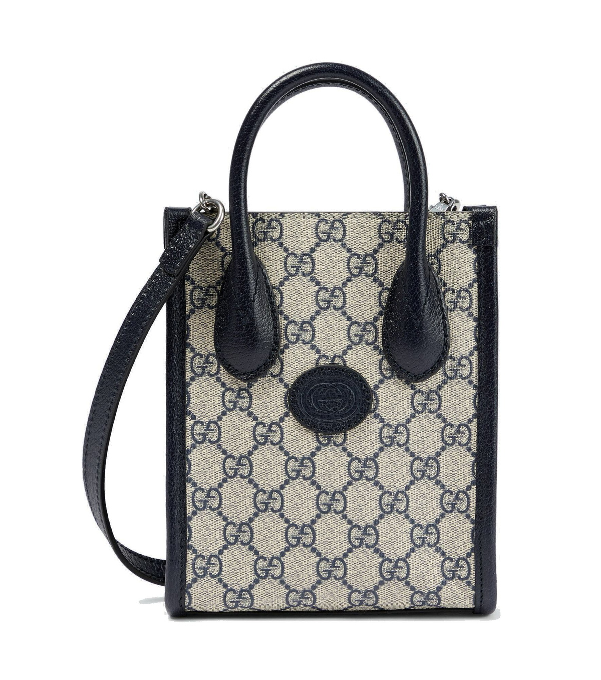 GUCCI＊MINI TOTE BAG WITH GUCCI PRINT ミニトートバッグ＊送込 GUCCI Small tote bag with Gucci print | REVERSIBLE