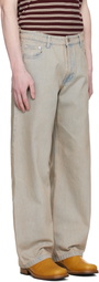 COOR Beige Back Side Tinted Jeans