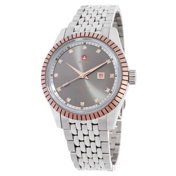 Photo: Rado Automatic Diamond Grey Dial Ladies Watch R33102703
