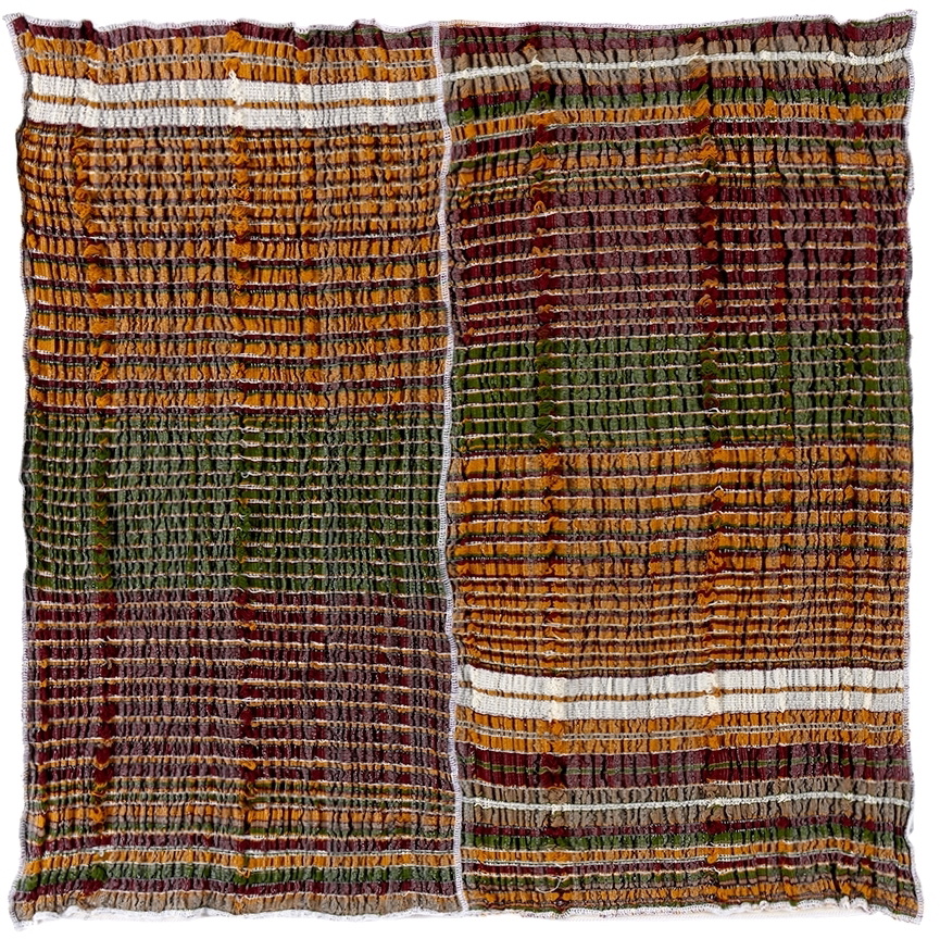 Luna Del Pinal Multicolor Mixed Lines Floor Cushion Cover