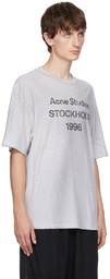 Acne Studios Gray Printed T-Shirt