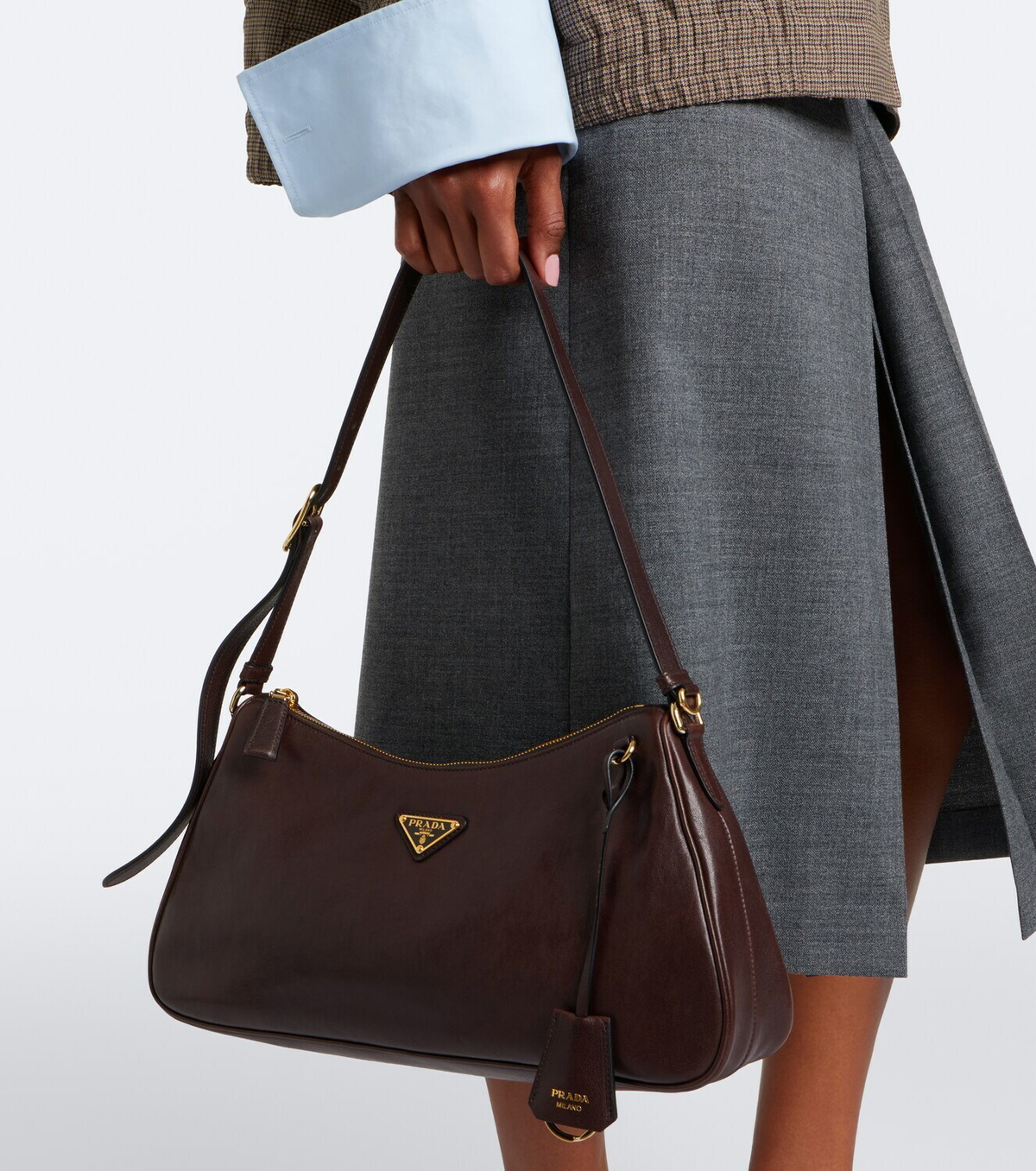 Prada Prada Aimée Large leather shoulder bag
