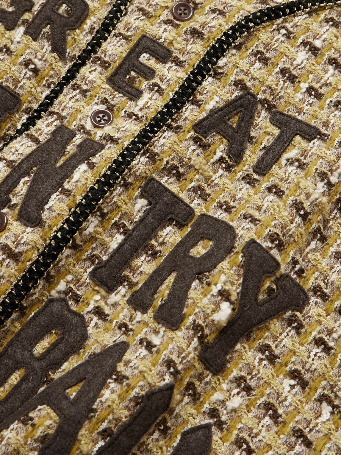 KAPITAL - Great Kountry Appliquéd Tweed Shirt KAPITAL