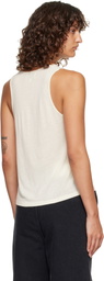 Loulou de Saison Off-White Albia LDS Jersey Tank Top