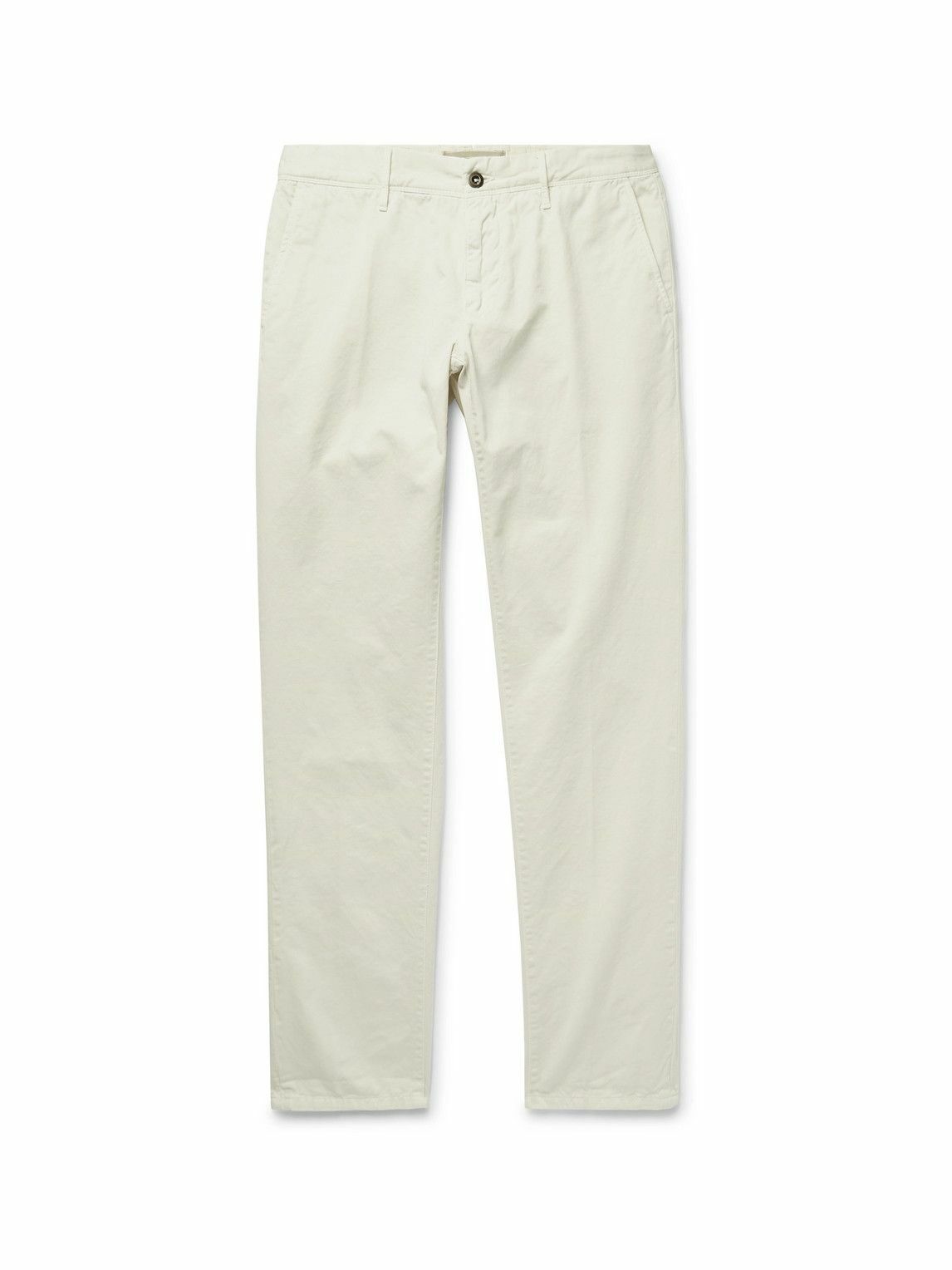 Incotex - Slim-Fit Cotton-Twill Chinos - Neutrals