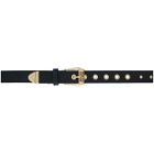 Versace Jeans Couture Black and Gold Studded Belt