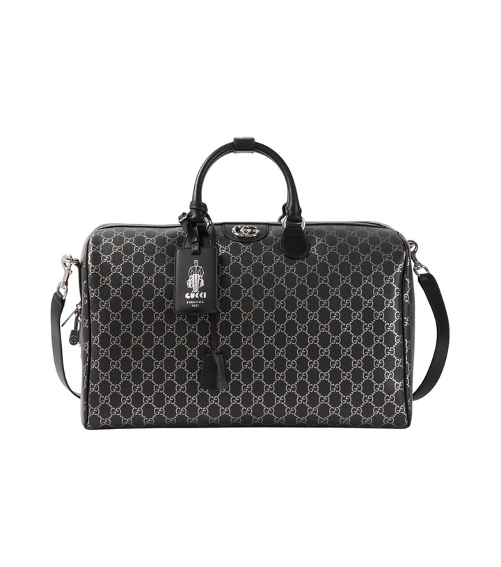 Photo: Gucci GG leather-trimmed duffel bag