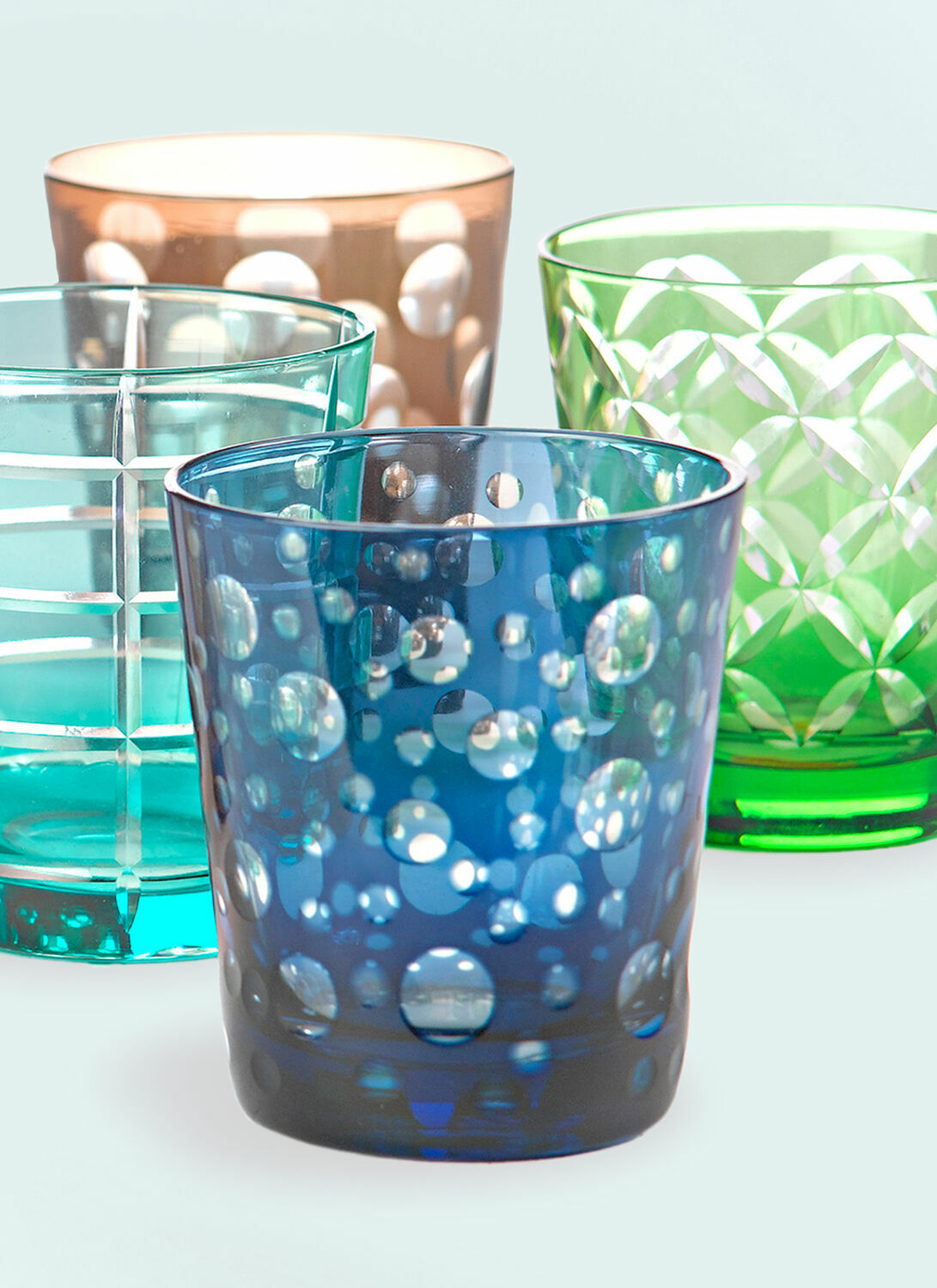 Polspotten Cuttings Set Of Six Tumblers