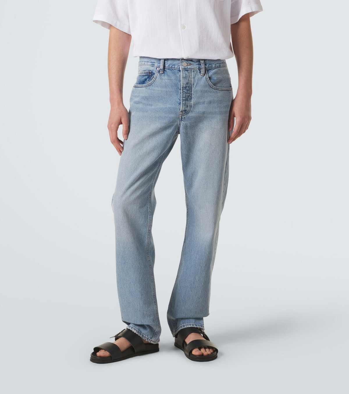 Frame Mid-rise straight jeans