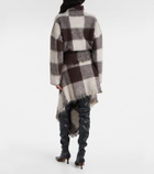 Proenza Schouler Kai checked alpaca and wool-blend miniskirt