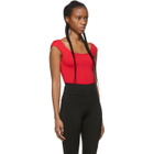 Ernest Leoty Red Agathe Bodysuit