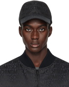 Moschino Black Jacquard Cap