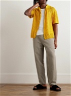 A Kind Of Guise - Banasa Straight-Leg Cotton and Linen-Blend Trousers - Gray