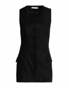 Faithfull Womens Tailored Vest in Black