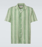 Orlebar Brown Hibbert striped bowling shirt