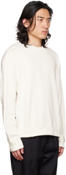 Jil Sander Off-White Embroidered Sweatshirt