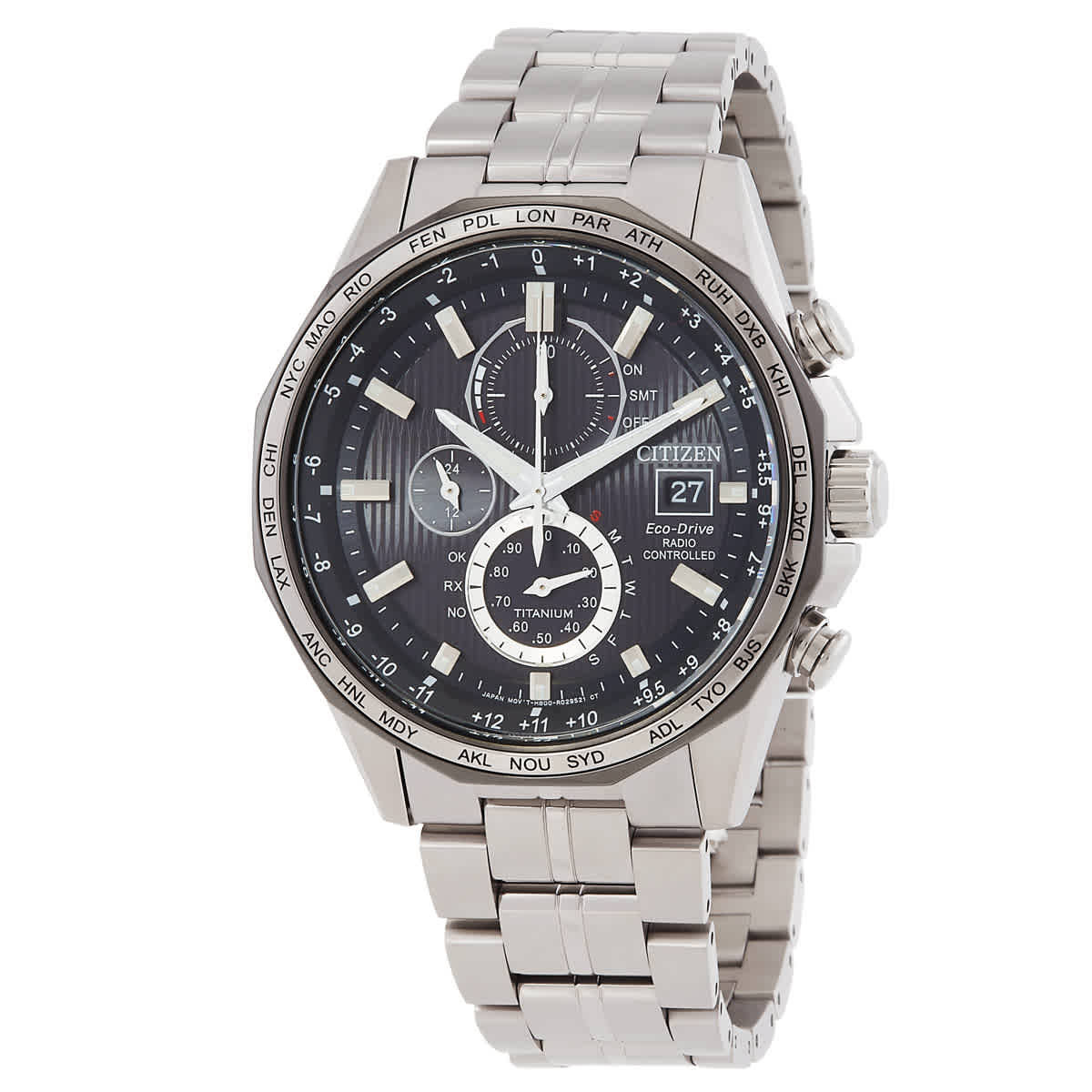 ヒヨコ　オーダー Citizen Promaster Perpetual World Time Chronograph Quartz Black