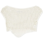 The Open Product Women's Off-Shoulder Crochet Knitted Vest Top in Beige