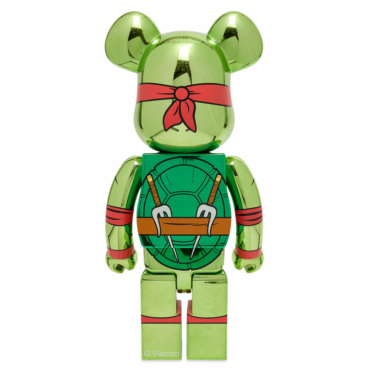 MEDICOM TOY - BE@RBRICK RAPHAEL CHROME Ver. 1000％ Medicom Raphael Chrome Ver. Be@rbrick 1000% in Gold Medicom