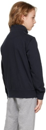 Stone Island Junior Kids Navy Zip Sweatshirt