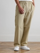 SSAM - Straight-Leg Cotton and Silk-Blend Trousers - Neutrals