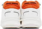Heron Preston White & Orange Low-Key Sneakers