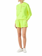 MC2 Saint Barth Fluo Yellow Hoodie With St. Barth Embroidery