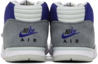 Nike Gray & Blue Air Trainer 1 Sneakers