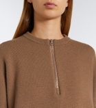 Extreme Cashmere N°496 Like cashmere-blend half-zip sweater