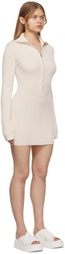 Gauge81 Off-White Ribbed Soro Dress