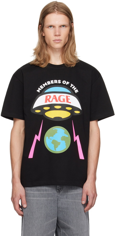 Photo: Members of the Rage Black Printed Hero Logo T-Shirt