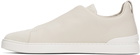 ZEGNA Off-White Triple Stitch Sneakers