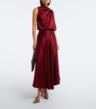 Altuzarra Alden draped satin top