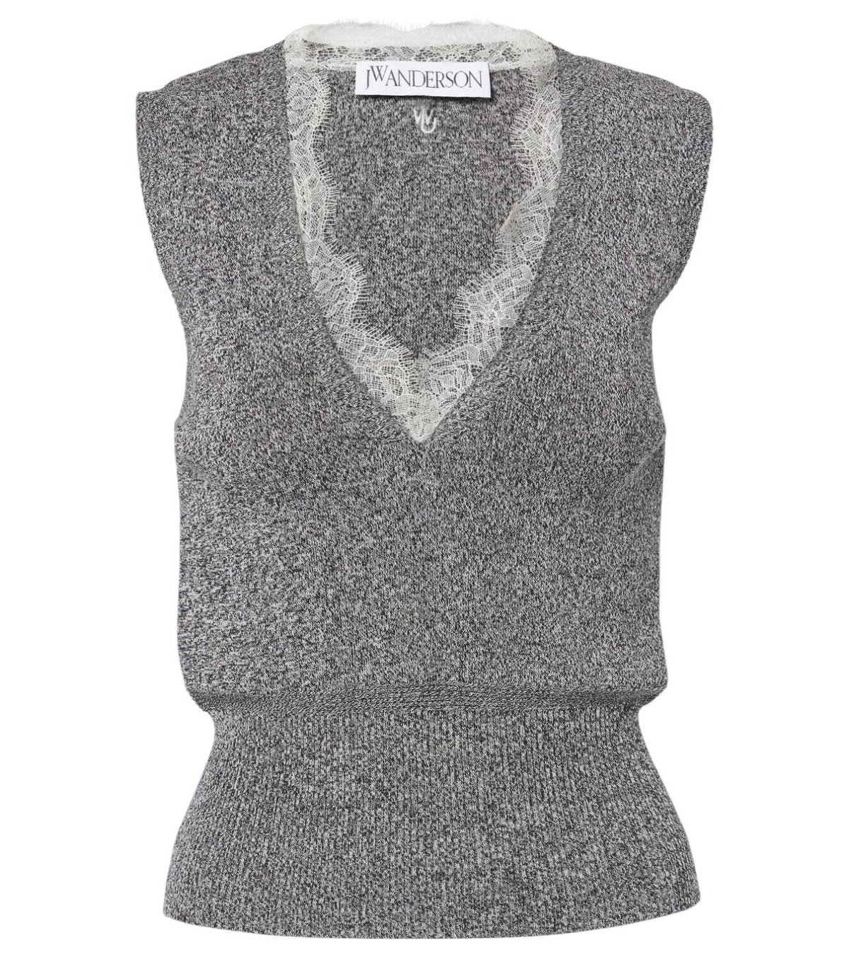 JW Anderson - Distressed ribbed-knit sweater vest JW Anderson