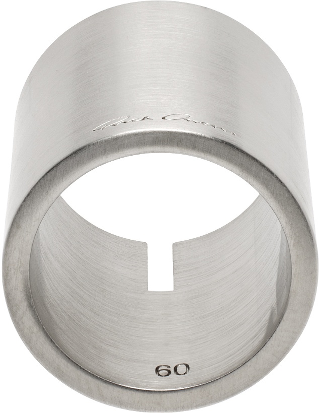 Photo: Rick Owens Silver Slitted Thumb Ring