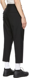 Song for the Mute Black Pleated Tapered Trousers