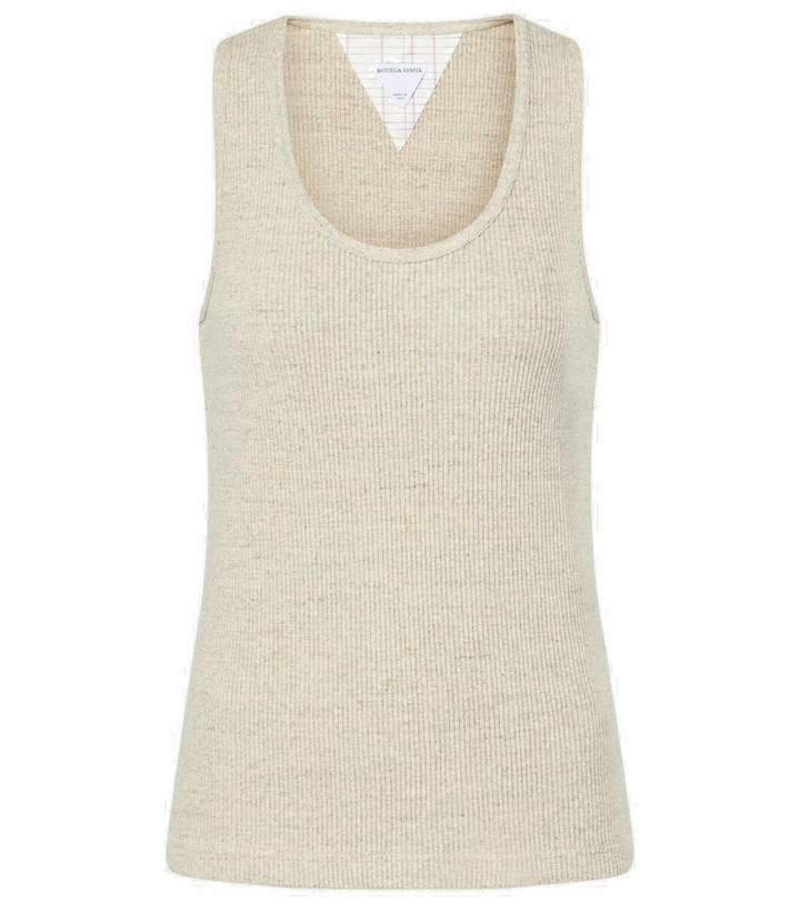 Photo: Bottega Veneta Ribbed-knit cotton jersey tank top