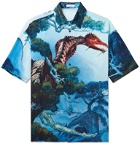 Valentino - Printed Silk Shirt - Blue