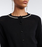 Simone Rocha Embellished wool and silk cardigan