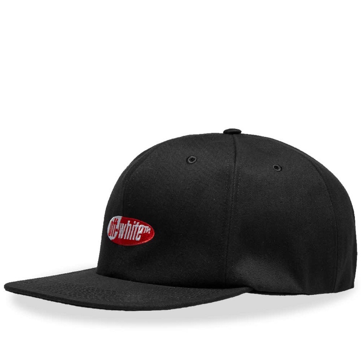 Photo: Off-White Split Logo Cap Black & Red