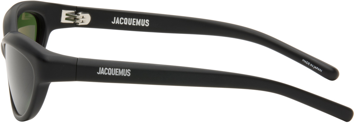 JACQUEMUS Black 'The Curvo' Sunglasses