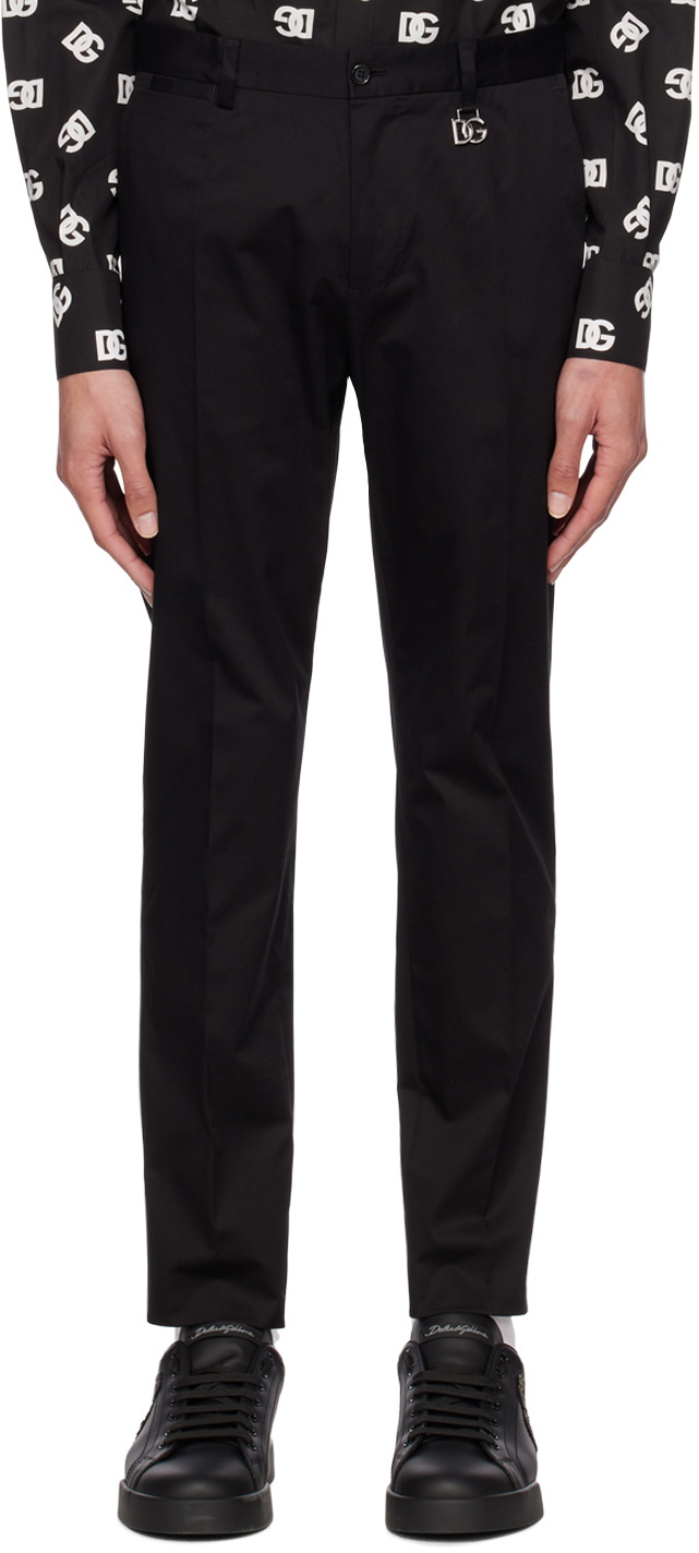 Dolce & Gabbana Black Musical Instrument Sleepwear Pants main image 1